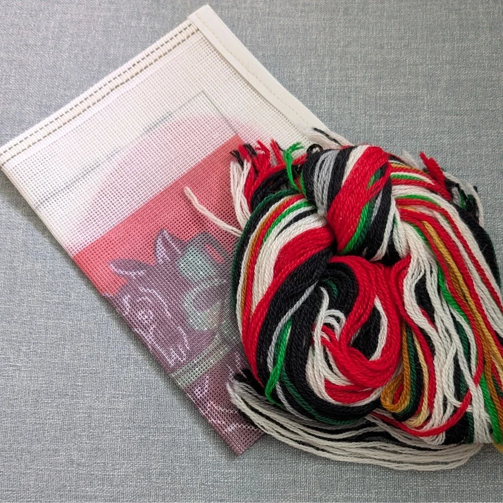 Vintage 1984 Candamar Something Special Scotty Dog‎ Needlepoint Stocking 30446